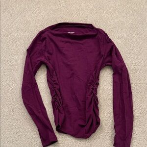 Old Navy Women's Burgundy Long Sleeve Top